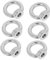 Cabilock 6Stücke Augenbolzen aus Ringschraube mit Gewinde Hand Twist Ringmutter für Sichere Befestigungen für Hängemontagen und Dekorationen