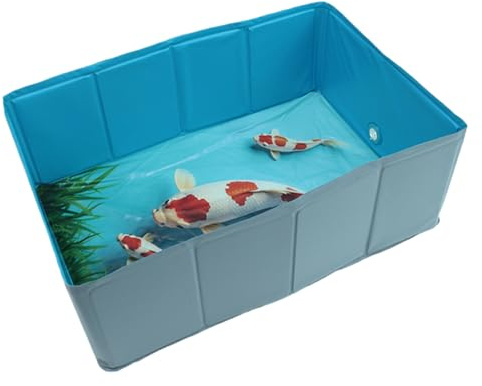 Holdes Piscina para Perros,Bañera De Perro Plegable De PVC con Forma Cuadrada - Piscina Ligera para Perros Gatos Pequeñas Medianas Grandes Y Animales Pequeños