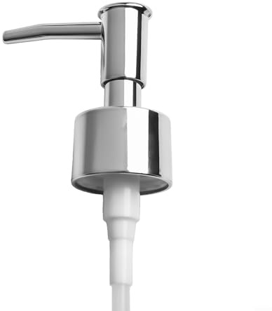 Soap Dispenser Pump Replacement, Liquid Lotion Dispenser Pump Head with 28/400 Thread for Kitchen and Bathroom Bottles(Silver)