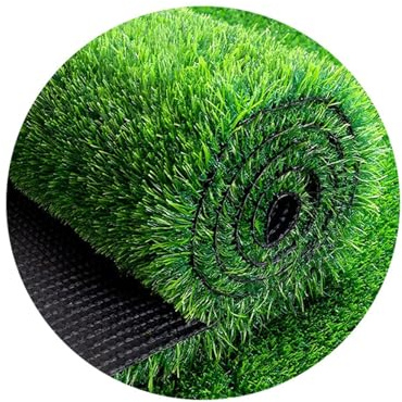 MYJIO Kunststoffrasen Kunstrasen Outdoor Wetterfest Rollrasen Grasmatte für Balkon, Terrasse, Garten, Grün Langlebiger Rasenteppich Matte Leicht zu Reinigen (1.5x4m/4.92x13.12ft)