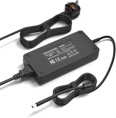 180W Charger for Dell Dock WD19 K20A001 D6000 Docking Station Monitor | Compatible with Dell WD15 K17A001 Thunderbolt Dock WD19TB WD19TBS TB15 TB16 TB18DC K16A K16A001 Charger Power Supply Cord