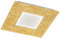 Trio Leuchten 624210279 Chiros A+, Deckenleuchte, Metall, 12 W, Integriert, goldfarbig / glas weiß satiniert, 30 x 30 x 4 cm