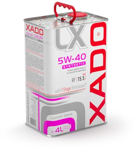 XADO Motor-Öl 5W-40 Synthetisch - Luxury Drive mit 1 Stage Revitalizant Additiv - 4 Liter