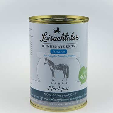Loisachtaler Naturkost Pferd pur 400g Hundefutter Lebensmittelqaulität (6 x 400g)