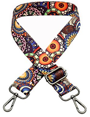 umily Schultergurt bunter Schultergurt Taschengurt Schulterriemen taschengurt bunt taschengurt Blumen für Handtaschen Tragertaschen 75-140cm