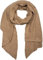 styleBREAKER Damen weicher unifarbener Web Schal in asymmetrischer Form, Winter, Stola 01017118, Farbe:Hellbraun
