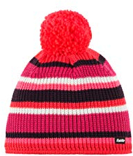 Eisbär Kinder Clip Pompon MÜ Kids Mütze, divapink-li.pink-aubergine-Pit, 55