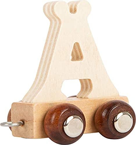 Small Foot 11760 Buchstabenzug Holz Ä, für Namenszug, Umlaut für personalisierte Kinderzimmerdeko, zum Lesen Lernen