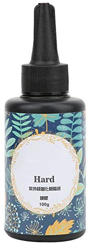 Klarer Harzkleber, Klarer Kleber, UV Resin Curing Solar Gel Klarer Kleber für DIY Kristallschmuckherstellung für feste Nagelkunst(100g)