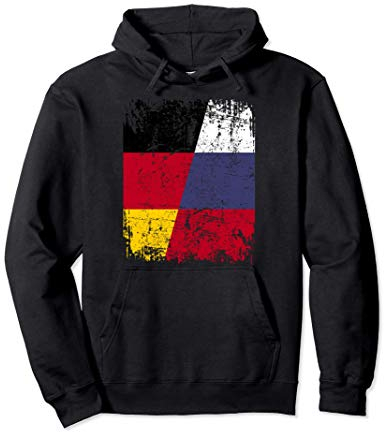 RUSSLAND DEUTSCHLAND RUSSLAND Freundschaft Flagge Pullover Hoodie