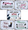 5er Set Katze Retro Blechschild Sprüche 20x30cm - Vintage Katzen-Regeln Schild mit Lustiger Spruch - Achtung Cat - HIER WACHE ICH - Metall-Schild Poster Geschenk für Katzen-Liebhaber