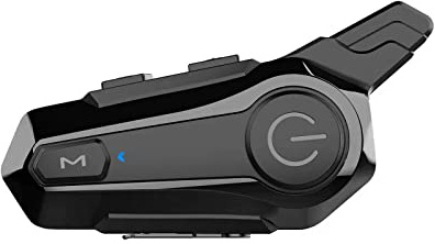 Wipeeyes Motorcycle Headset E1 Helmet Intercom Headset with CVC Noise Cancellation Stereo Music IPX6 Waterproof for Full face Helmet