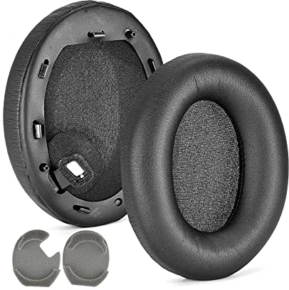 Ersatz-Ohrpolster kompatibel mit Sony WH-1000XM4 Kopfhörer,Headset Ohrpolster Ersatzteile (Schwarz)