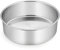 Homikit Moule à gâteau en acier inoxydable - 24 cm - Profondeur : 7 cm - De qualité supérieure - Non toxique et inoxydable - Poli miroir - Passe au lave-vaisselle