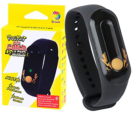 Brook Pocket Auto Catch Lightning - Einfach und bequem zu bedienen durch Lightning LED Lichter, automatisches Drehen und Fangen von Taschenmonstern, Sammeln von Gegenständen, Armbandarmband