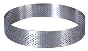 JJJ GCX- Gâteau Moule Rond Tour Die poinçonné 304 en Acier Inoxydable perforé Français Bague Anneau Tour de Tart Anneau Moule Pratique (Size : 12cm)