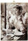 KUSTOM ART Bild im Vintage-Stil Serie Schauspieler & Kaffee Audrey Hepburn aus dem Film Dining in Mexiko (1953) Druck auf Holz 18 x 25 cm.