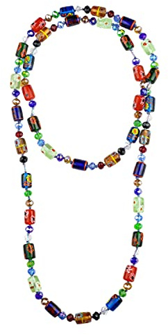 collezione alessandro Lange Kette Mailand aus echten Glasperlen