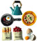 Toyvian Kühlschrankmagnete Set Simulierte Lebensmittel Niedliche 3D-Kühlschrankmagnete Pizza Eierpfanne Kühlschrankaufkleber Miniatur-Lebensmittelmodus Für Küche Büro Dekoration Geschenke