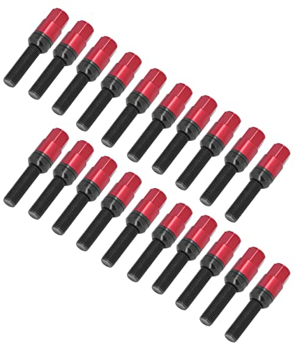 Kegelsitz-Radschrauben, R13 Kugelsitz-Radschrauben M14x1,5 für Fahrzeuge (Rot)
