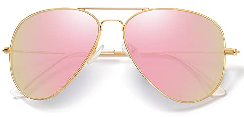kunchu Sonnenbrille-Herren-Sonnenbrille-Damen-Polarisierte Sonnenbrillen Retro Metallrahmen Unisex Uv400 Fliegebrille Fahrerbrille Sportbrille Sonnenbrillen Für Den Außenbereich