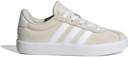 adidas VL Court 3.0 Shoes Kids Schuhe, Aluminium/Cloud White/Aluminium, 37 1/3 EU