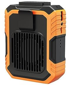 Ventilateur à Clip De Taille 4000mAh Mini ventilateur de taille 3 vitesses Sport refroidisseur d'air USB charge pince de taille ventilateur suspendu cou ventilateur de refroidissement lampe d'urgence