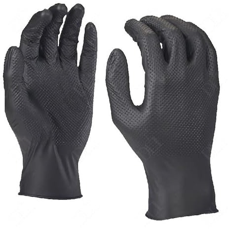 Milwaukee MILWAUKE 50 Robusti Guanti Durevoli Monouso in Nitrile Spessore 0.8mm XL (10)
