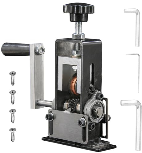 HRKVSK Kabelschälmaschine Manuell, Abisolierwerkzeug, Kabelabisoliermaschine, Abisoliermaschine, Handkurbel-Kabelschäler für Kabelbäume, Audiodatenleitungen, Recycling Und Demontage