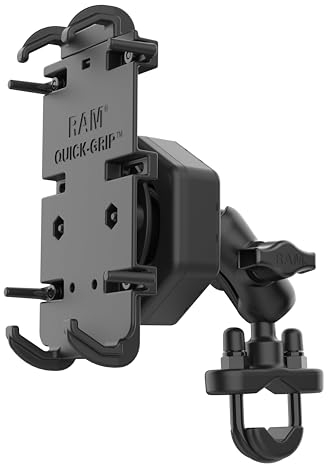 RAM Supporto a manubrio Mounts RAM-B-149Z-A-PD4-462 per smartphone XL e antivibrazione Vibe-Safe e braccio corto