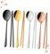 PRETYZOOM Stainless Steel Set 4 Piece Korean Style Chopsticks Spoons Silver Cutlery Set Dinner Service Tableware