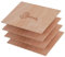 Creatorally Madera Contrachapada 3mm, A4 Tablero de Contrachapado para Grabado Laser, 4 Piezas sin Terminar para Corte, CNC, Pintura Modelo Bricolaje (Sapeli)