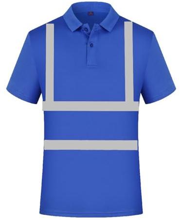 Warnshirt Reflektierende T-Shirt Sicherheitsweste Warnweste Reflektierendes WarnschutzWeste Warnweste mit Reflektorstreifen mit Reißverschluss und Taschen Arbeitsweste