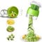 EHIOG 4 in 1 Hand Spiralschneider für Gemüse, Zucchini Spaghetti Schneider, Karotten Schneider, Gemüsehobel für Kartoffeln, Kürbis, Gurke, Zwiebeln – Ideal für Zoodles & Gemüse Spaghetti