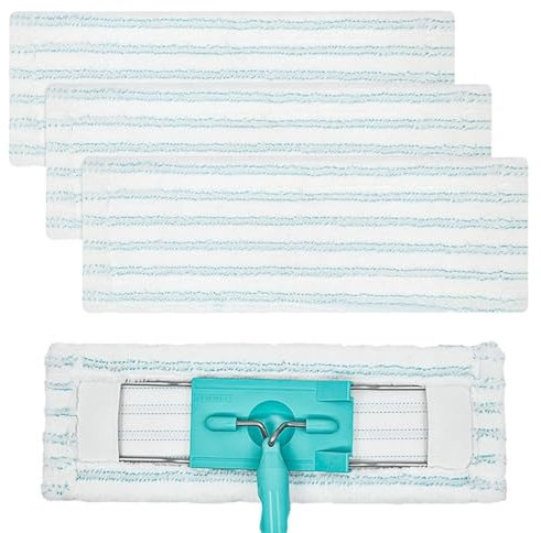 Mop Cover Replacement Parts for Leifheit Profi XL All Floor Mop Handles, Pack of 3, Efficient Microfibre Replacement Cover for All Floors, Replacement Mop Covers, Efficient Water Absorption, Strong