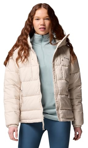 Columbia Women's Pike Lake 3 Hooded Jacket, Hooded Puffer Jacket, Dark Stone, Medium