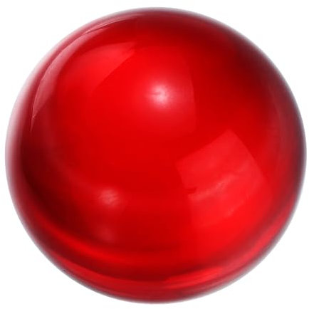 sourcing map 20 mm Kristallkugel, Glaskugel, solide, dekorative Kugel, Requisite, Ornament für Feng Shui, Wahrsagung, Tischbrunnen, Dekoration, Rot