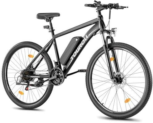 Touroll U1 Electric Mountain Bike, 29'' Electric Bicycle Commute E-bike with 36V 13Ah Removable Battery, LED Display, Dual Disk Brake, 21 Speed, MTB for Teenagers and Adults