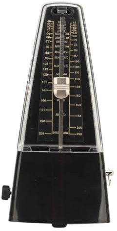 SPYMINNPOO Mechanisches Metronom, 40-208 BPM Mechanisches Metronom Verbessert den Rhythmus- und die Zeitsprechung für Klavier, Gitarre, Geige, Bass, Schlagzeug