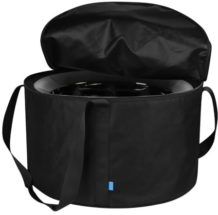 Genérico Fire Pit Carrying Case, Portable Storage Bag, Fits 19-Inch Fire Bowl, Durable Camping Accessory, 18.9x18.9x11.02inches Two-Way Separation Zipper, Ideal for Picnics and Travel