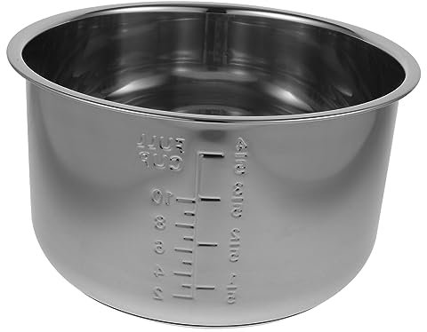 Rice Cooker Pot Inner Pot,Rice Cooker Liner Household Cooker Inner Pot Portable Electric Cooker Cole Universal Inner Pot Interior Metal Container Ultra Non Pro Stainless Steel Instant Sticky Rice