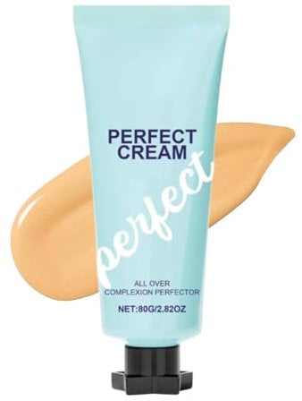 Super All-Over Complexion Perfector Creme, Skin Tint Foundation, Long-Lasting CC Cream Body Coverage Perfector, Waterproof and Transfer-Resistant, Evens Skin Tone and Light Foundation (1PC, 80g)