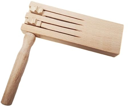 MEXICAN HAND RACKET – Tonmaker mit Ratsche aus Holz, authentisches lateinisches Partygeräuschwerkzeug | Festliches Clacker-Instrument für Karneval, Tanz, Veranstaltungen, kulturelle Leistungen