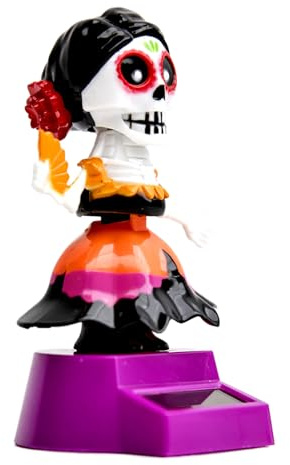 Fuuxtci Dash-Skull Wackelkopf | Schädel Wackelkopf Für Auto | Solar-Skull-Deko Wackelfiguren - Automatische Skelett Figur Für Familie Kollegen Freunde Liebhaber Schreibtisch Deko