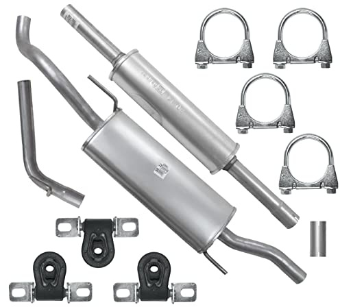 POLMOstrow Auspuff für VW Golf 3 III 1991-1997 | Mitteltopf und Endtopf, Motoren: 1.4 - 1.6 - 1.8 - 1.9 D, Cabrio, Fließheck