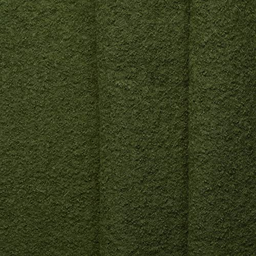 Favorit Walkloden - 100% Schurwolle, Kochwolle - weicher, wärmender Wollstoff - Meterware (moos)