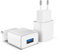 MyGadget 2X Caricatore USB da Muro - Caricabatteria Universale (2A | 5V) - Carica-batterie per Apple iPhone 15 Plus 14 Pro Max 13 Mini Samsung S24 - Bianco