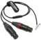 Alvin's Cables Zwei XLR 3 Pin Buchse auf 5 Pin Stecker Audio Eingangs Kabel für Arri Alexa Mini 70CM