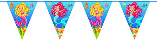 Folat 65217 - Geburtstag & Party - Wimpelkette Meerjungfrau, 10 m