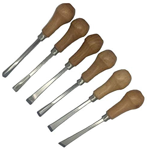 6 Stück Holz Carving Chisel Set Wooden Ball Handle Woodcut